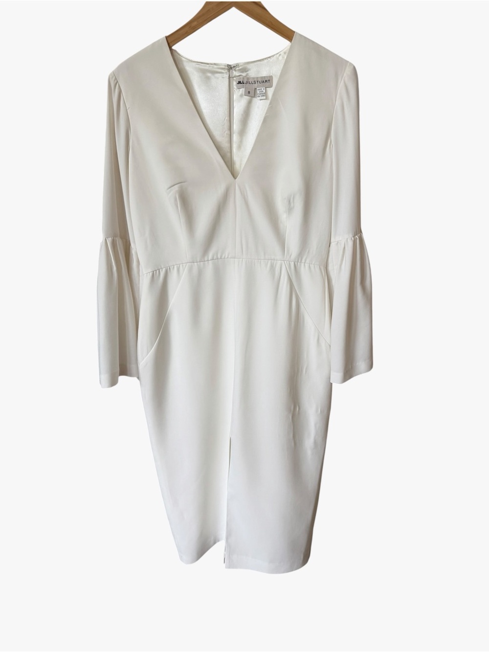 JILL JILL STUART Long-Sleeve Sheath Dress with Flared Cuffs